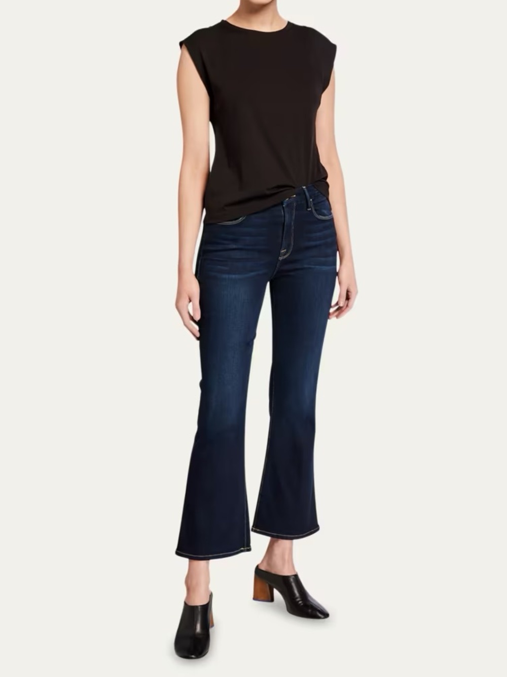 Frame Denim Women's Dark Blue Boot-Cut Jeans